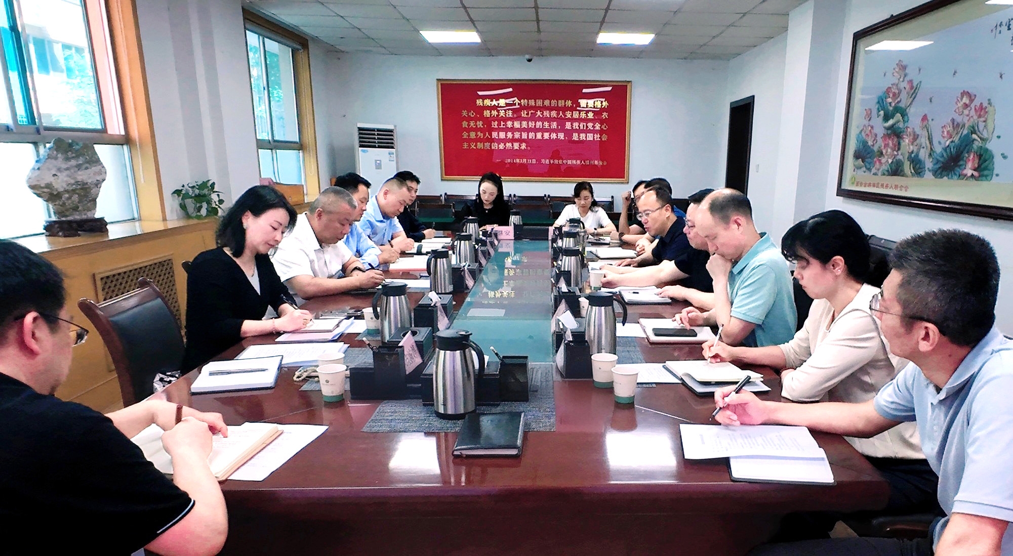 強(qiáng)盛一行赴西安市殘疾人聯(lián)合會開展專題調(diào)研——共商殘疾人康復(fù)養(yǎng)老事業(yè)發(fā)展，探索科技助殘服務(wù)新模式